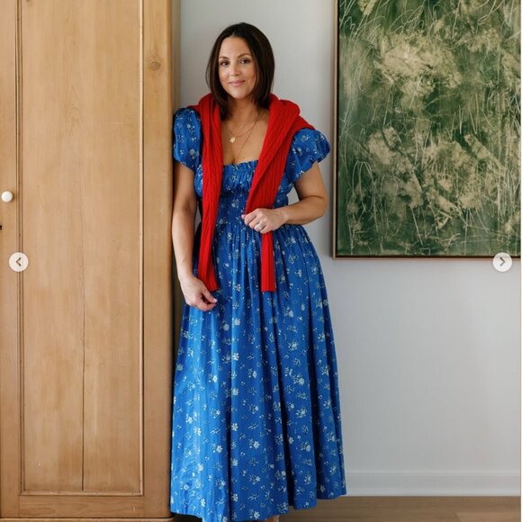 Doen Deia blue bouton de rose dress - Picture 4 of 6